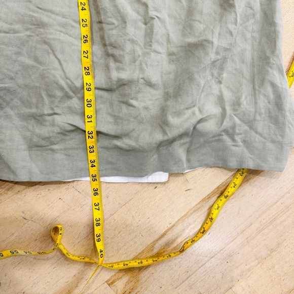 Jacquemus Linen La Robe Laurier Midi Dress Sage Green - Picture 14 of 15